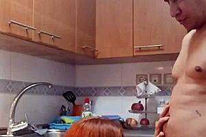 Desayunando La Vagina En La Cocina