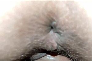 Ass Spread Wide, Holes Gaped, Stockings Soaked In Horny Milf Play