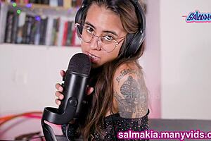 Intimate ASMR blowjob JOI with dildo sucking and licking by Salmakia