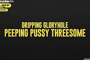 tiffany watson and lala ivey dripping gloryhole threesome