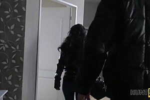 busty jocelyne z fucks shaved pussy for cash