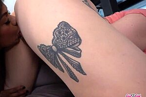 Kourtney Chase Licks Big Clit And Pussy Lips Sensually