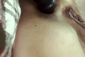 anal plug thrust vibrations in solo assplay