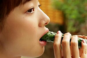 Beautiful asian japanese model saka okada wearing silk bikini