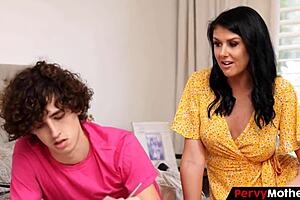 brunette cougar deepthroats in pov cum in mouth