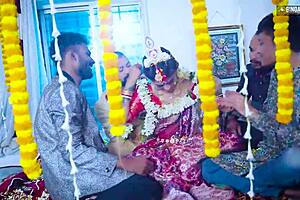 Indian bride's gangbang suhagarat 😘