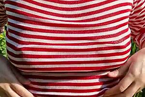 Fucked the wet girl in her little 18+ slobbery mouth in a hot summer day