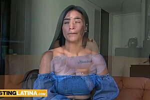 Amateur big tits latina teen sucks massive cock pov