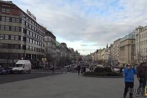 busty jocelyne z fucks shaved pussy for cash