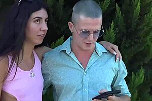 Strangers offered to spend the night with a married couple but the payment was the wife's pussy