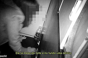 Chatting at the glory hole with a hung trans friend in the booth