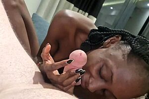 Marathon Blowjob - Sucked And Edged My White Daddy So Good He Almost Forgot Recording