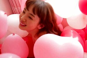 Beautiful asian japanese model saka okada wearing silk bikini