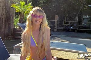 bjraw hot blonde lilly bell sucking cock and eating ass