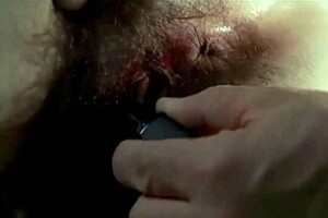 Amira casar applies red lipstick to her hairy ass in anatomy of hell scene