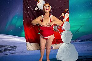 Granny Carmen Claus Gets Fucked Hardcore To Creampie In Pov