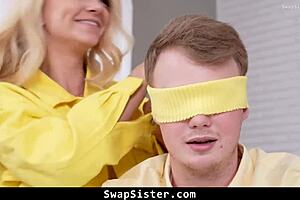 the secret sex show performed by girls gets overheard by guys, leading to a hardcore swap foursome