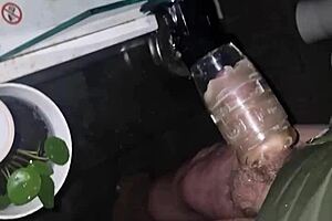 m4rkus77 breeds fleshlight handsfree in public, voyeuristic cumshot