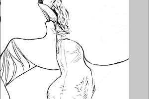 speed drawing of ffm threesome by kramer krameroff