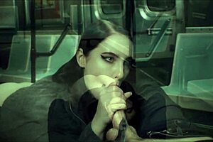 Wow, that beautiful stranger sucked me on the train!