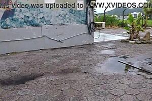 Two Women Cycling In The Rain - Barbara Alves - Pernocas