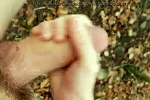 masturbating in the forest feels so good