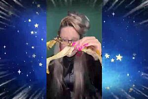 the femdom in glasses gives jerk off instructions and says you are not allowed to cum