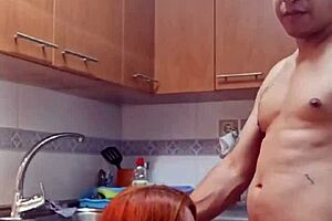 Desayunando La Vagina En La Cocina