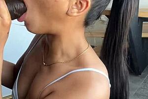 i just wanted to feel a huge cock in my mouth and i got it -amateur couple- nysdel