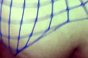 Curly haired beauty fucking in stockings