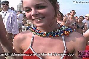 Check out bikinis, boobs, and pussy at the Texas beach party.