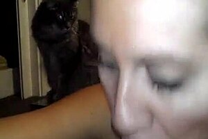 savage sarah milf subtly sucks cock and swallows cum