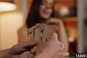 POKER NIGHT WITH LESBIAN COUPLE HAD HER LOSING THE LAST HAND