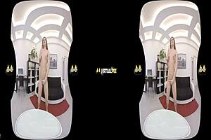 virtualpee - dildo loving brunette splashes herself with piss