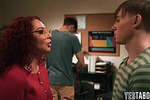 Horny Teen Students Double Penetrate Busty Milf Teacher In Class, They Say