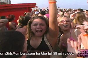 Check out bikinis, boobs, and pussy at the Texas beach party.