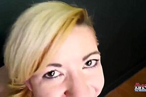 Blonde Cute Hottie Keyton Sucks A Cock And And Gets Her Wet Pussy Fucked