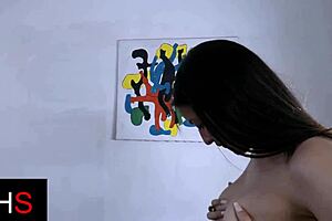 wonderful brunette girl penetrated in pussy with cumshot in mouth