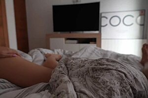 Hard fuck on bed with best friend big boobs 😘