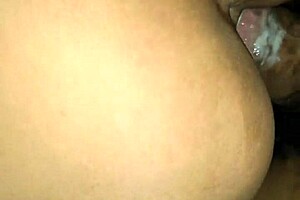 in a homemade setting, a guy sneaks a quick rough fuck with a sexy amateur, creampie in her big ass