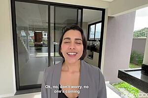 Beautiful Big Ass Real Estate Agent Shows Skills to Close Deal