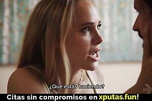 Hot Blonde Stepsister Wants To Fuck - Spanish Sub