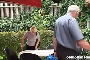 Hey, that teen getting fucked by an old guy in the woods sounds wild