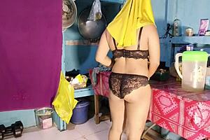 Housewife Fucks Naked Cook In Kitchen