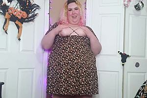 Desperate BBW Orgasms In Sun Dress!