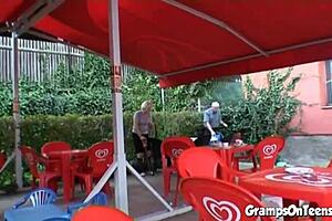 Hey, that teen getting fucked by an old guy in the woods sounds wild