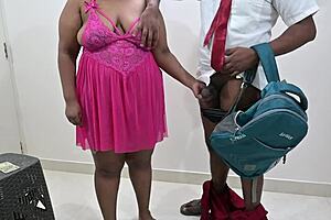 School student having sex with red light area