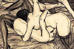 vintage erotic art tells a retro story