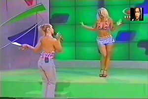 Lady Lu's super positive striptease on Brazilian TV