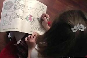 Dagfs - cute teen removes clothes, plays with pussy teasingly.